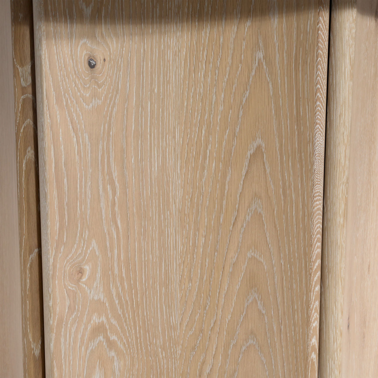 Natural Wash and Cream Marble Oak Wood, Oak Veneer and Marble Table 59 in Wide