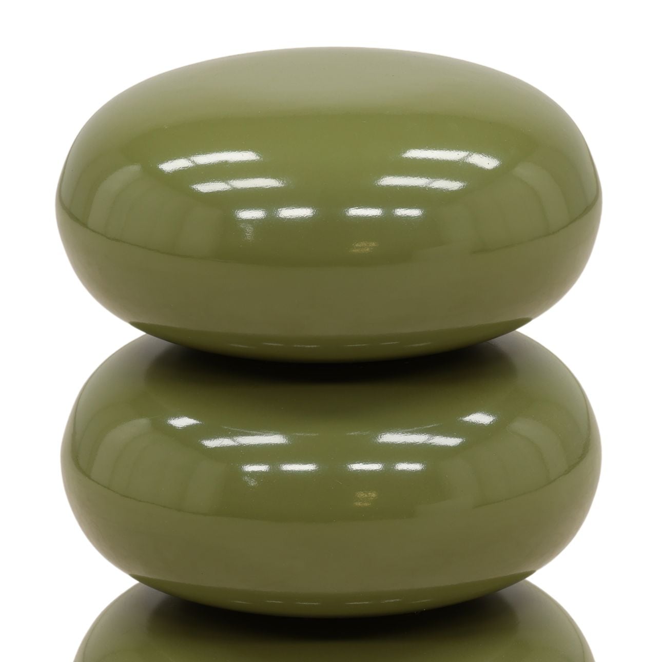 Green Iron Table 13.5 in Wide