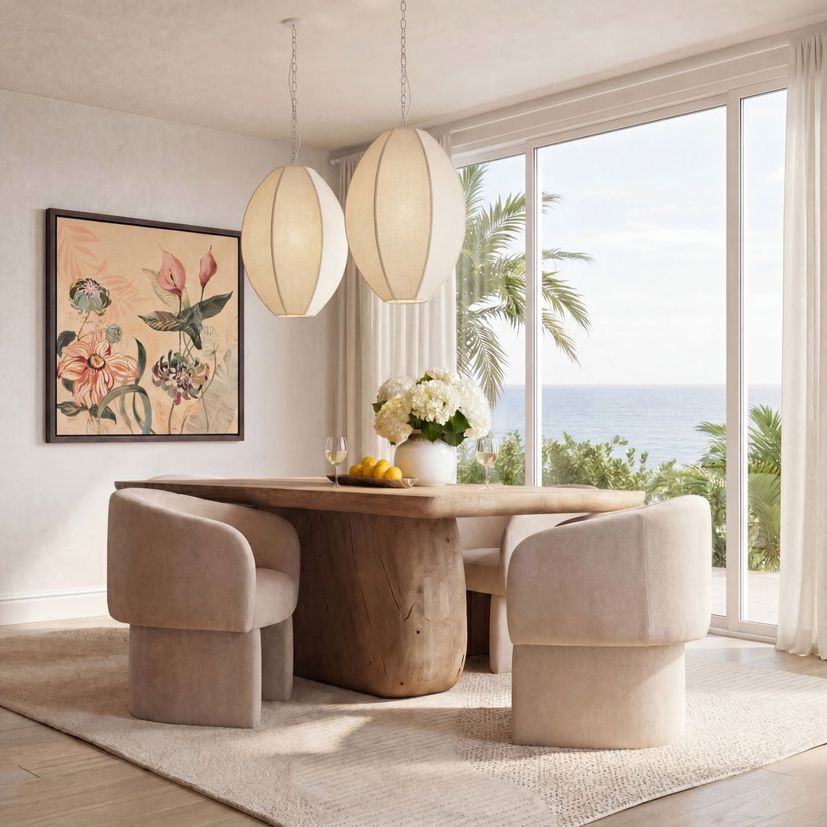 Curated Acacia Wood Dining Table