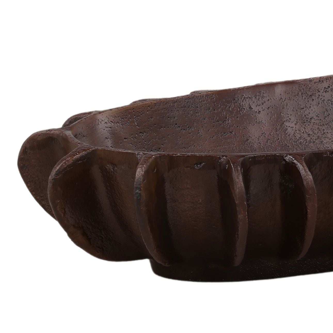 Antique Bronze Aluminum Bowl 19 in Wide