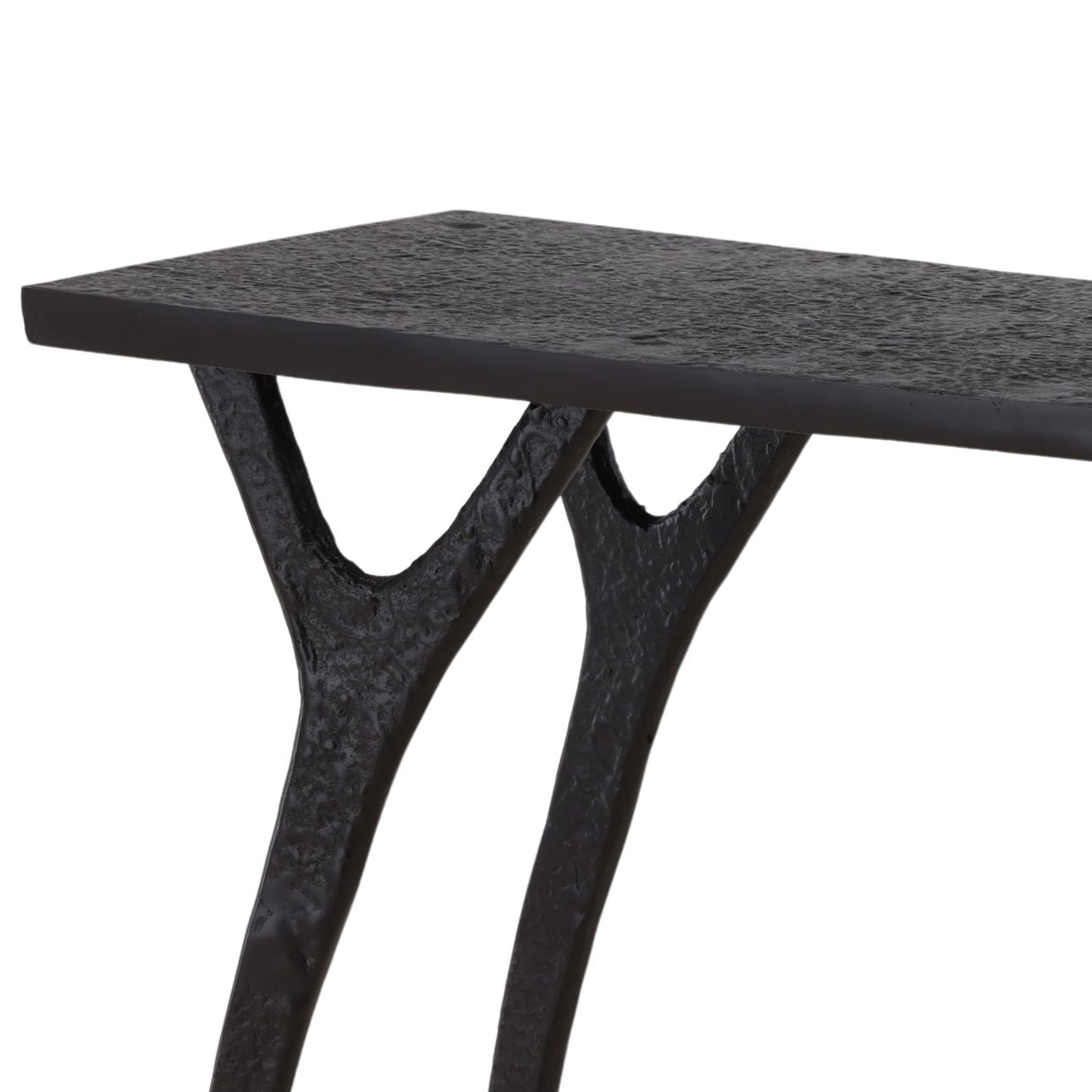 Black and Bronze Aluminum Table 47 in Wide