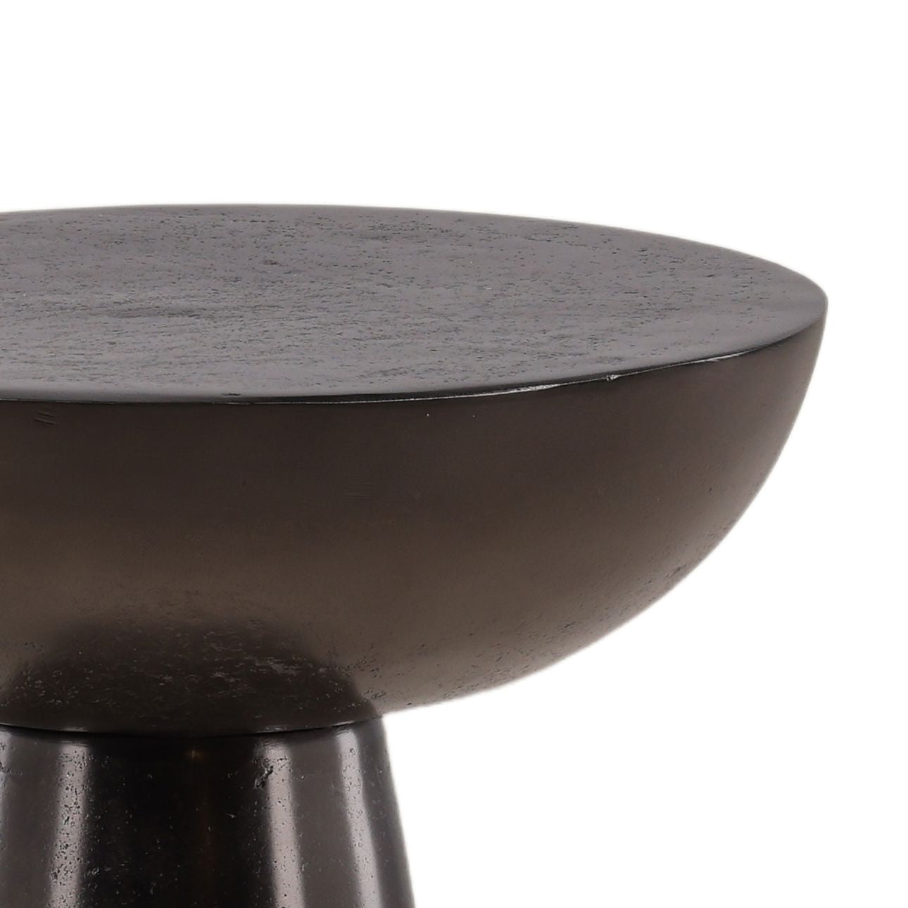 Antique Brown Aluminum Table 12.5 in Wide