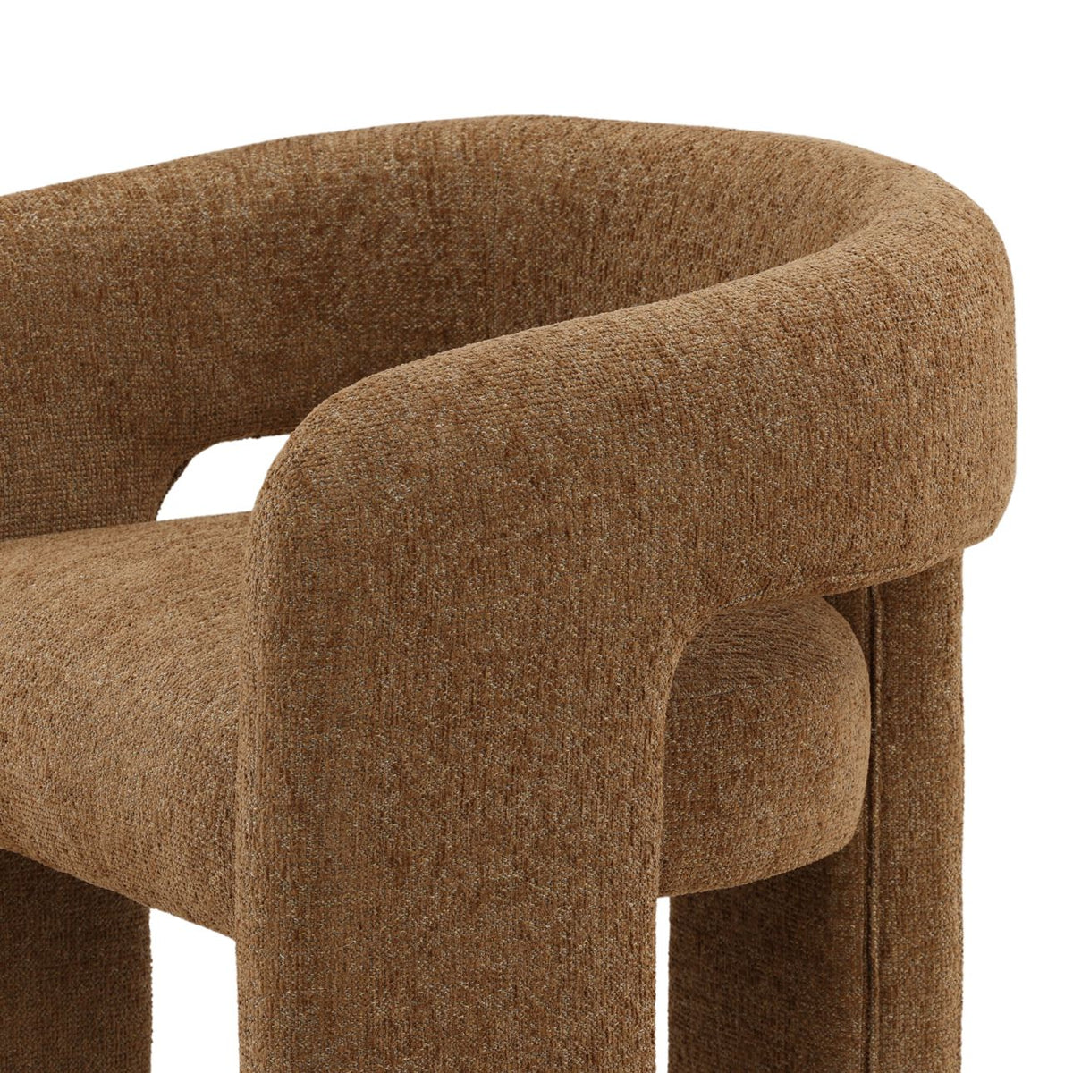 Curated Chenille Fabric Dining Chair