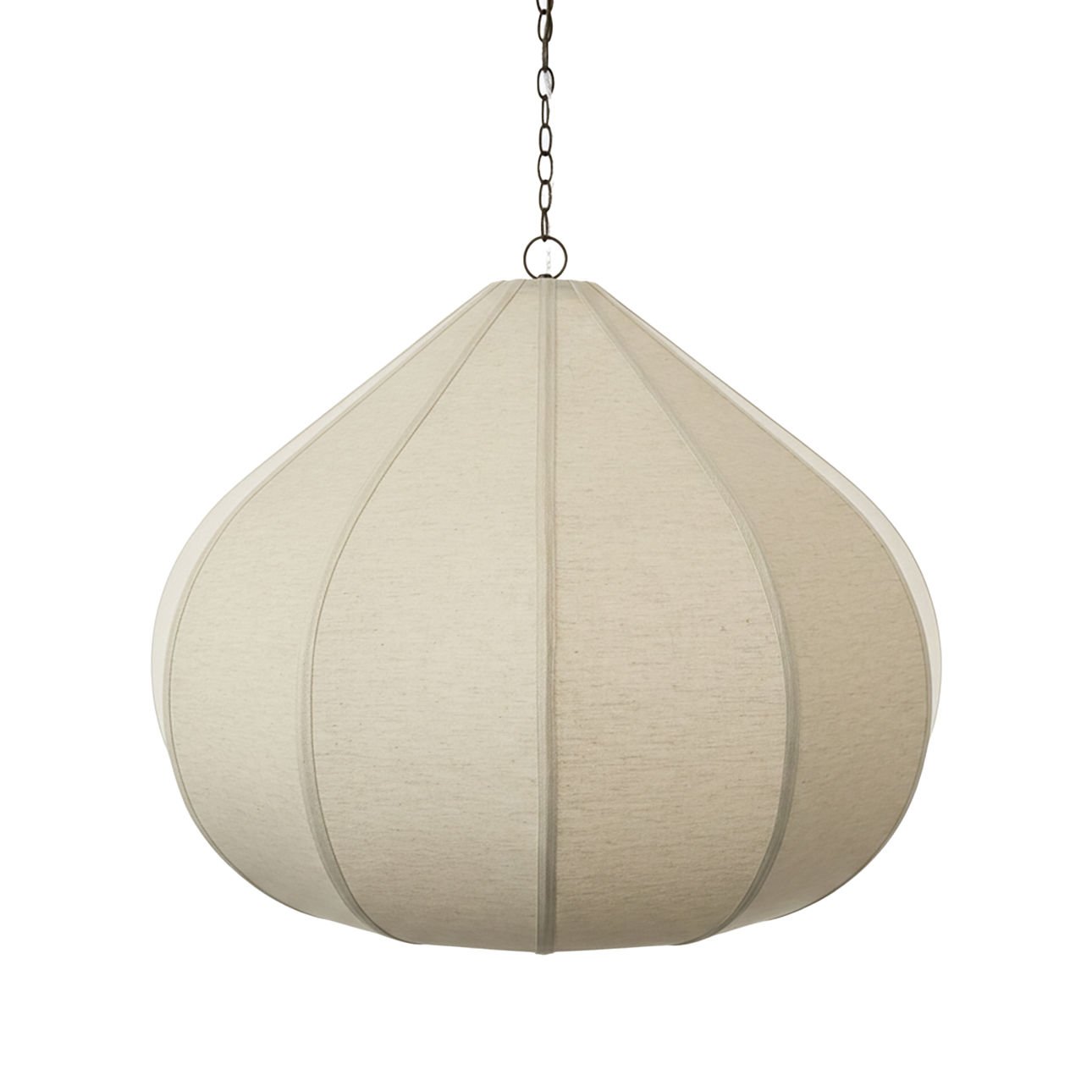 Cream Cotton Rope and Iron Light 30 in Wide