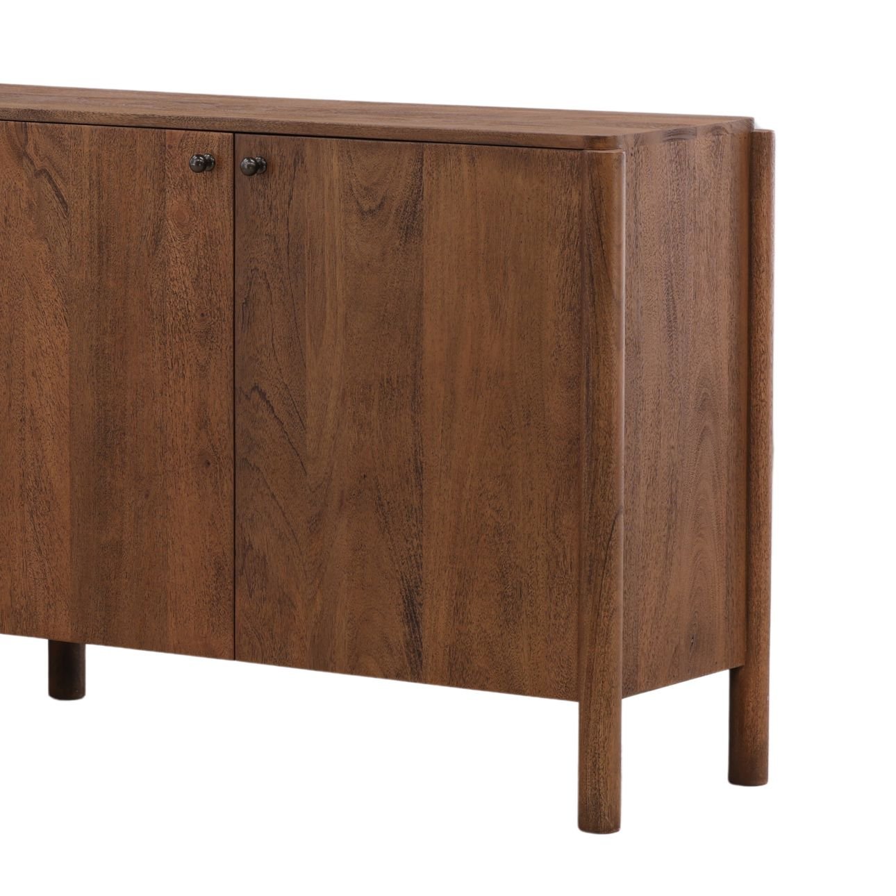 Brown Mango Wood Sideboard 86 in Wide