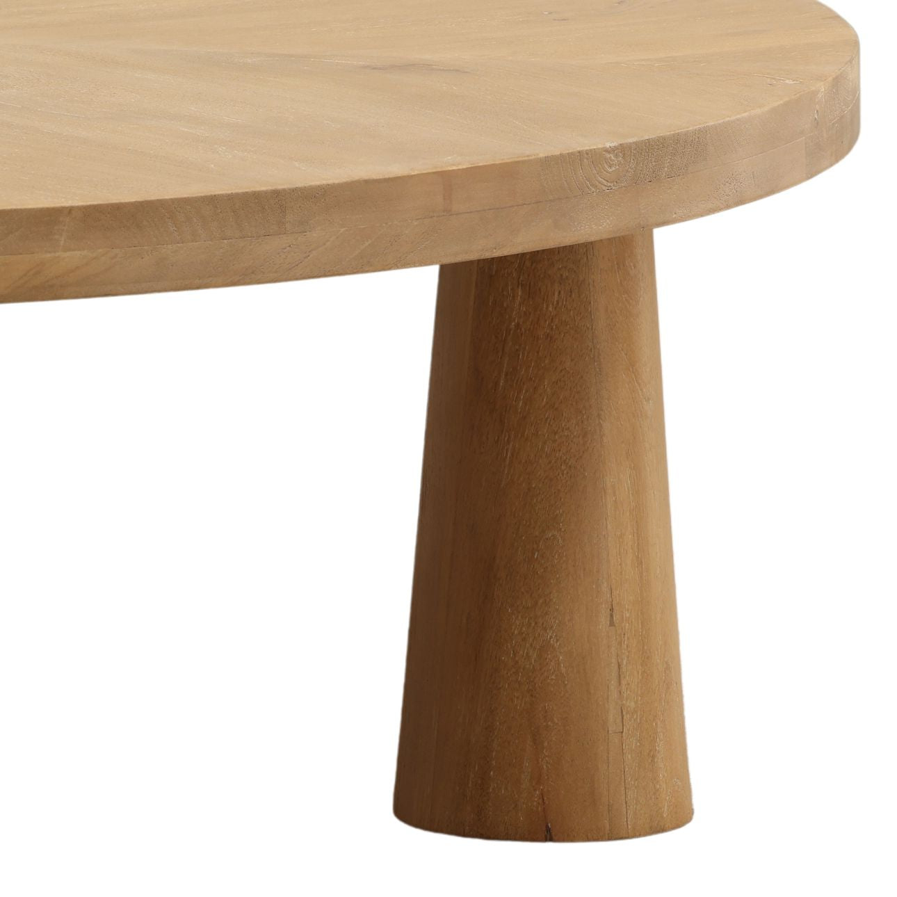 Light Natural Mango Wood Table 48 in Wide