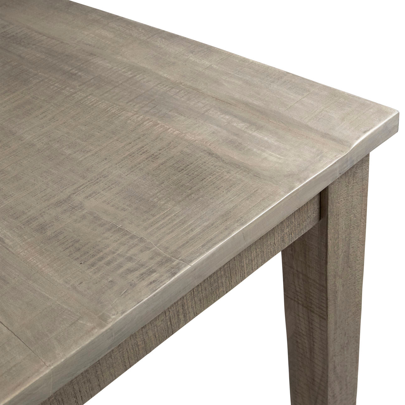 Light Grey Wash Sealed Finish Mango Wood Table 71 in Wide