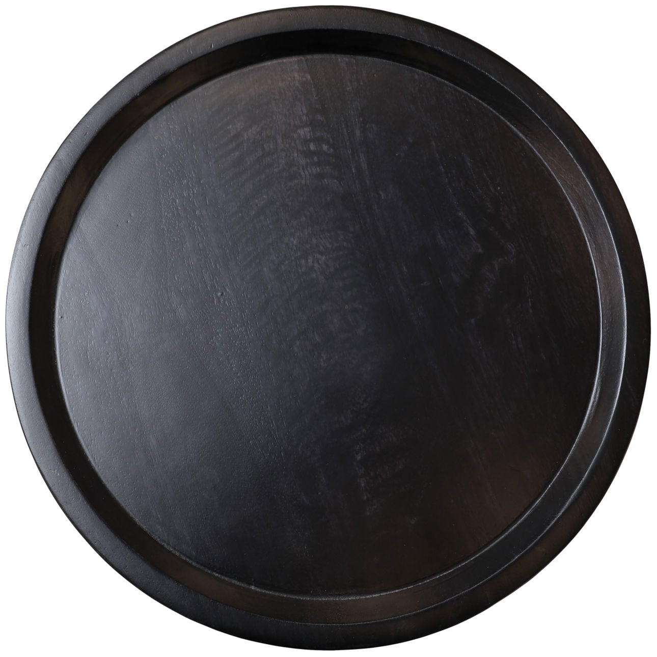 Black Sandblasted Finish Mango Wood Table 16 in Wide