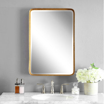 Crofton Vanity Mirror, Gold