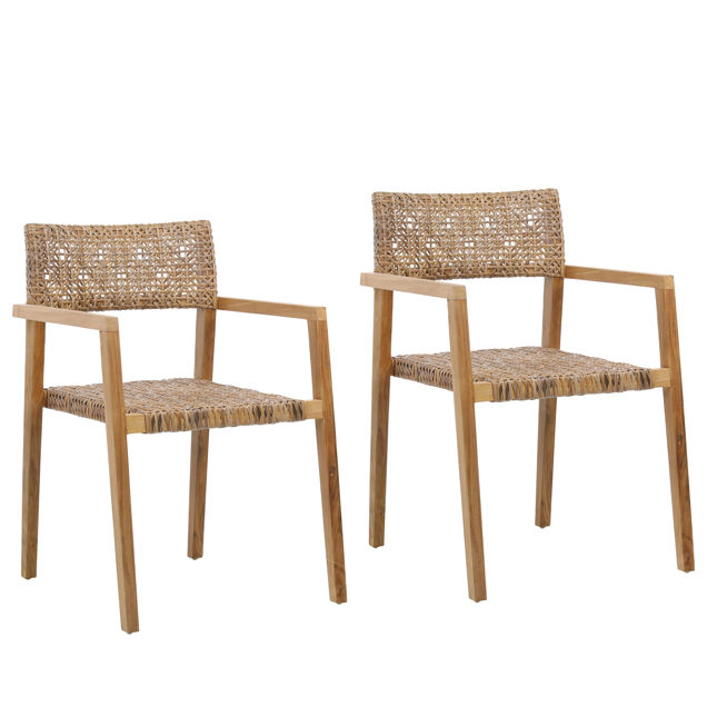 Deeta Outdoor Dining Chair Set Of 2