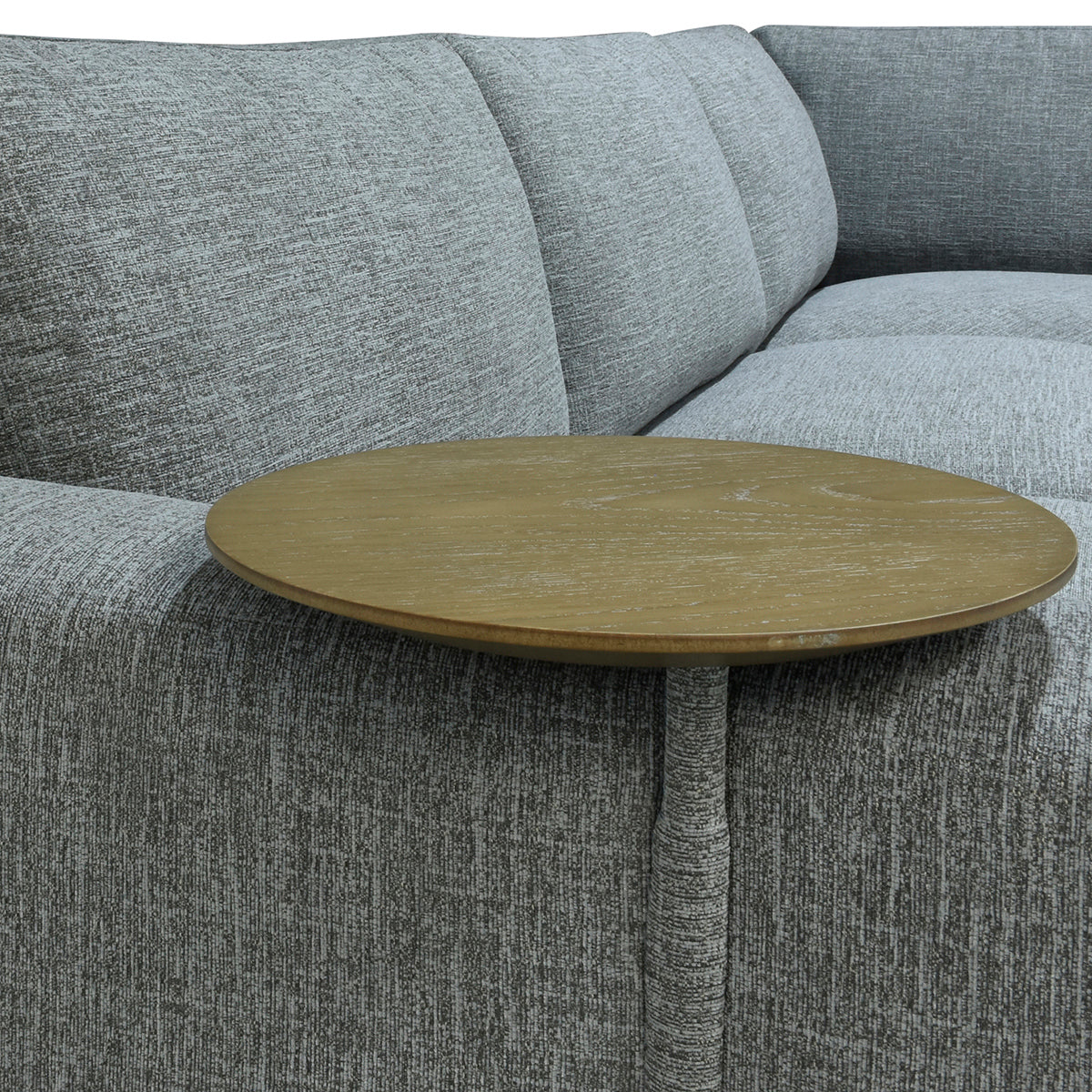 Gray 100% Polyester Sectional Donovan 3 Piece Sectional Collection