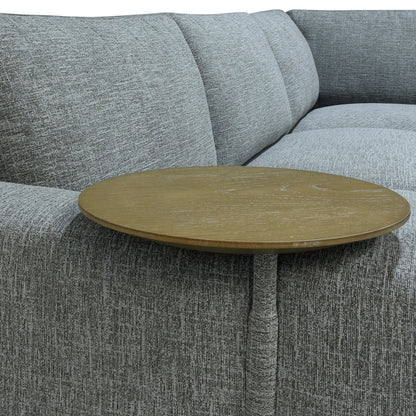Gray 100% Polyester Sectional Donovan 3 Piece Sectional Collection