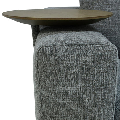 Gray 100% Polyester Sectional Donovan 3 Piece Sectional Collection