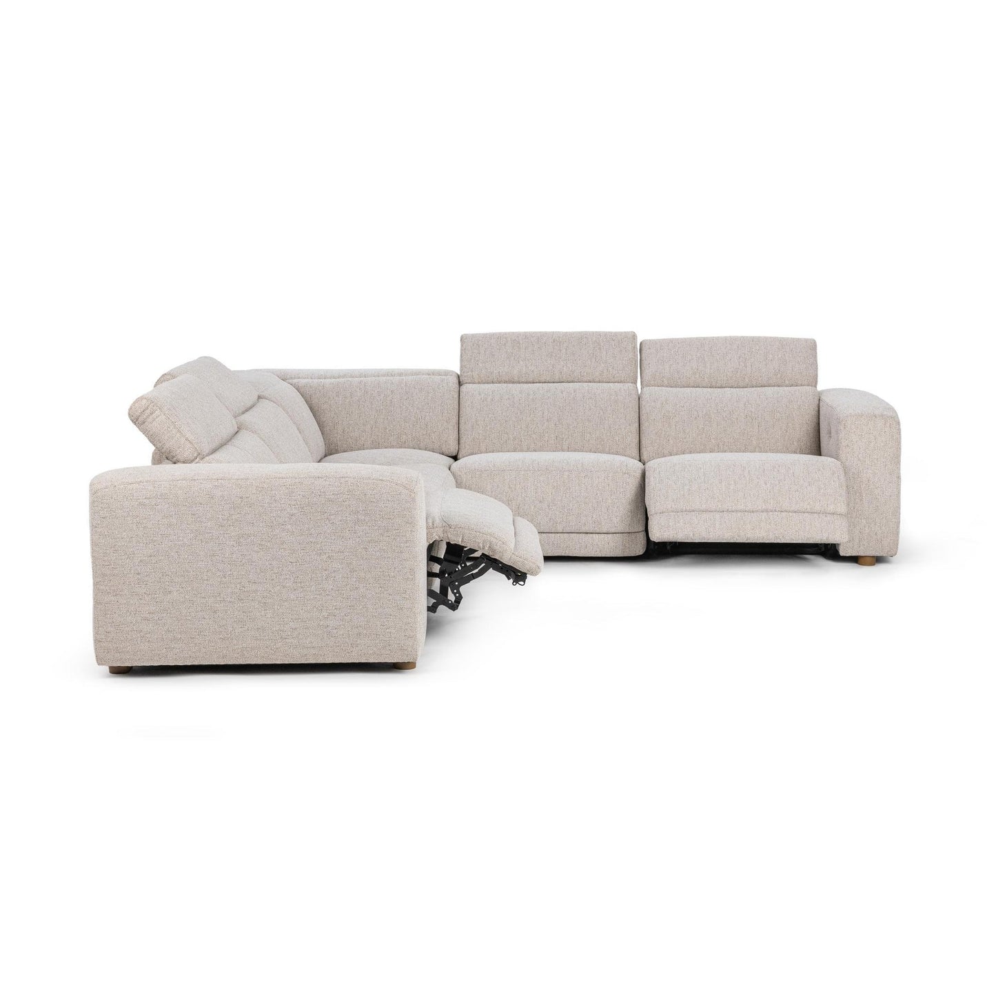 Knoxville 5pc Power Recliner Sectional Gray