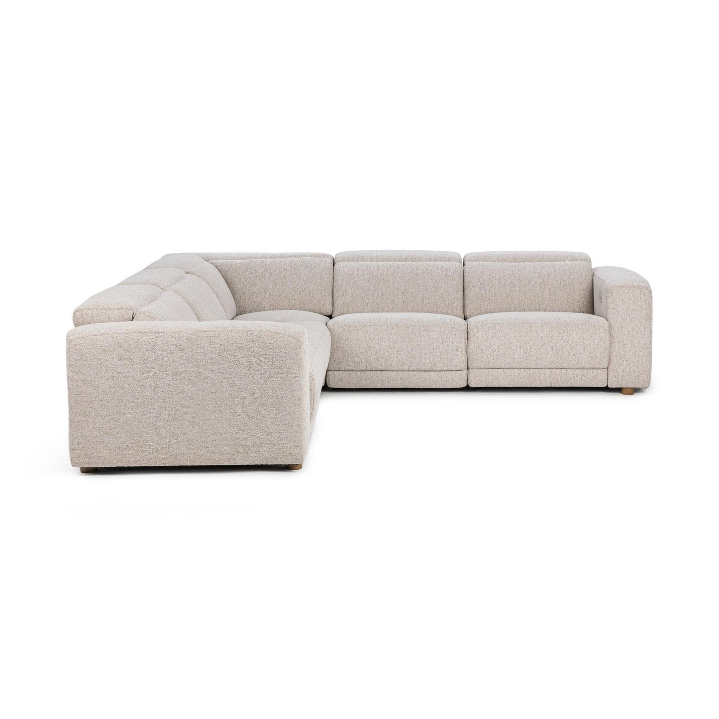 Knoxville 5pc Power Recliner Sectional Gray