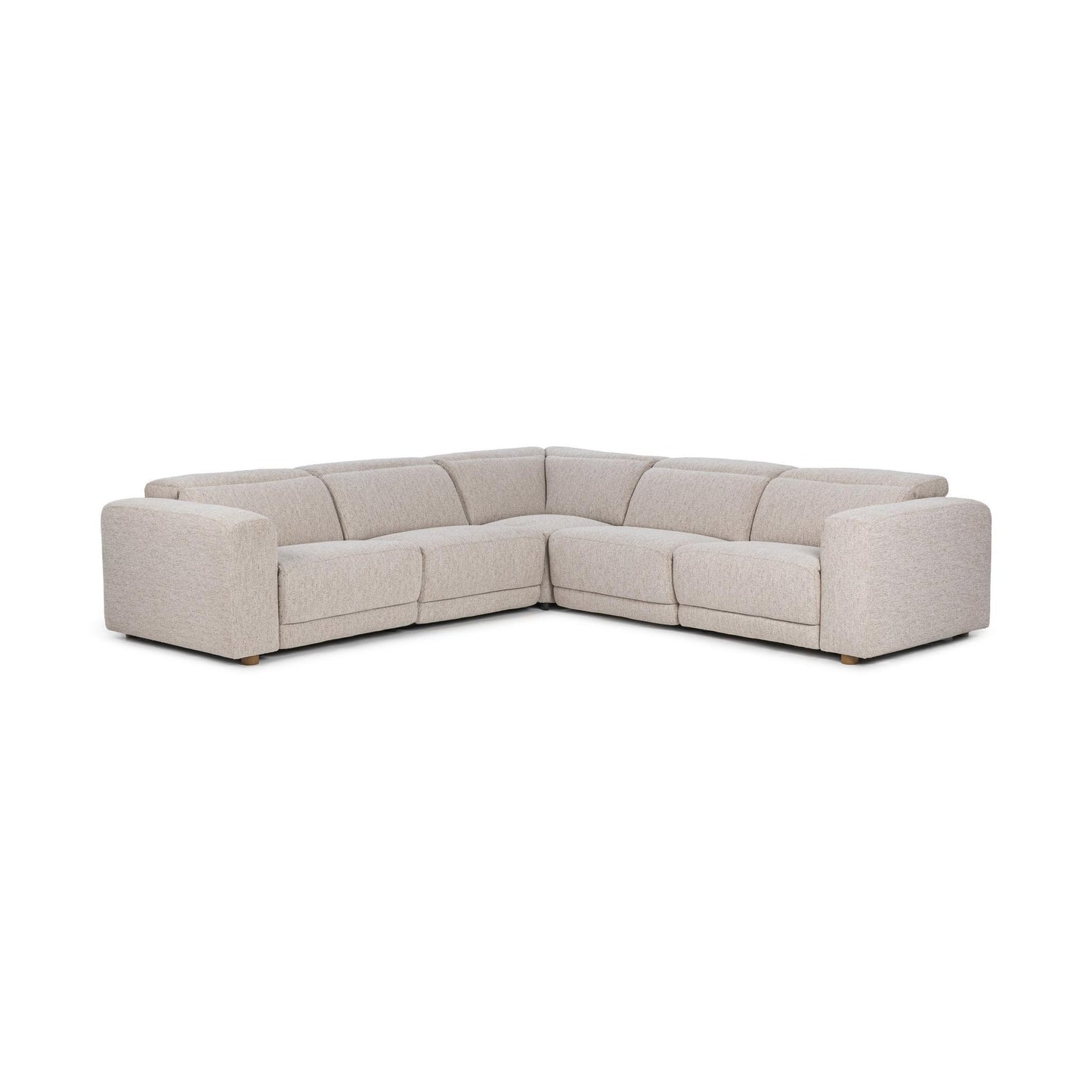Knoxville 5pc Power Recliner Sectional Gray