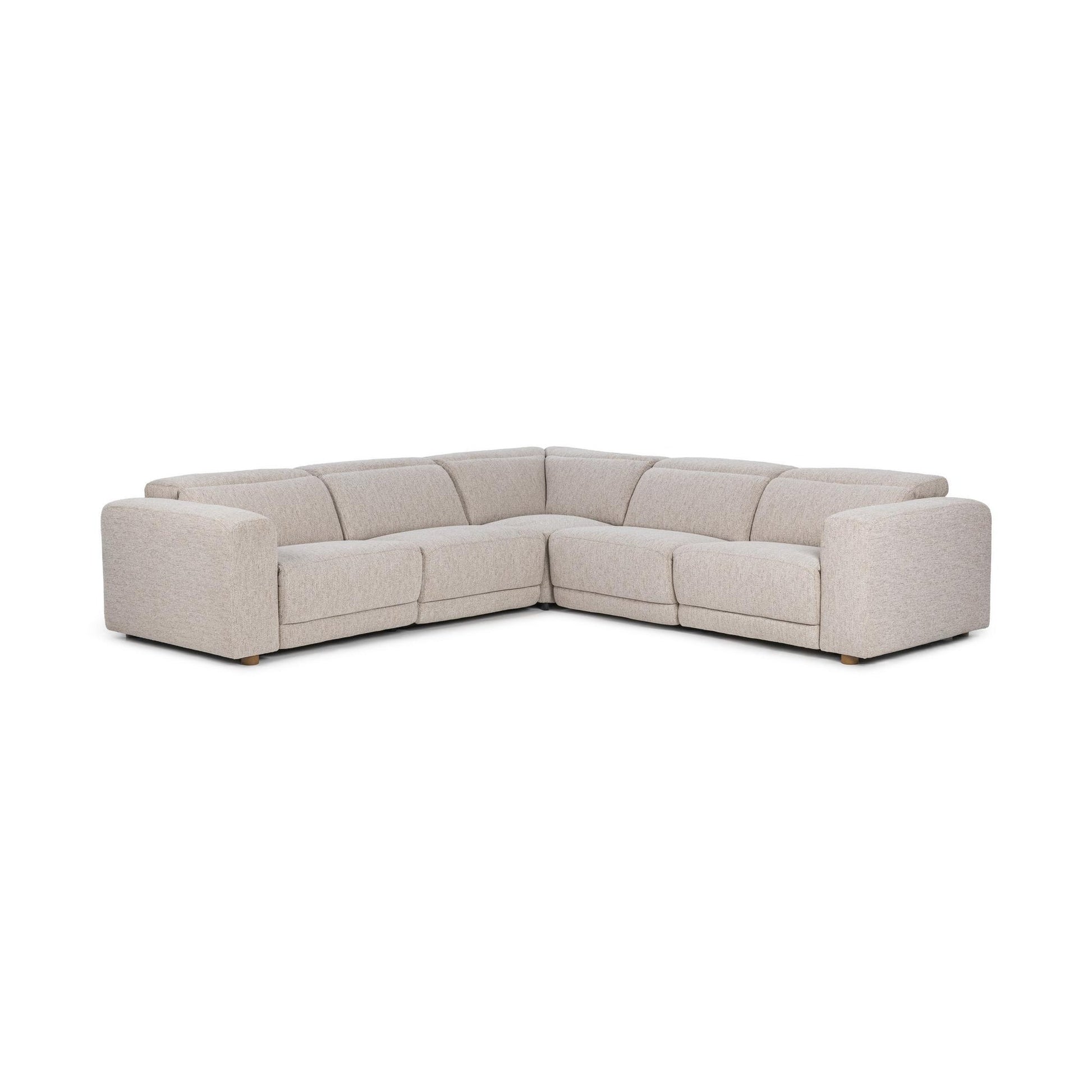 Knoxville 5pc Power Recliner Sectional Gray
