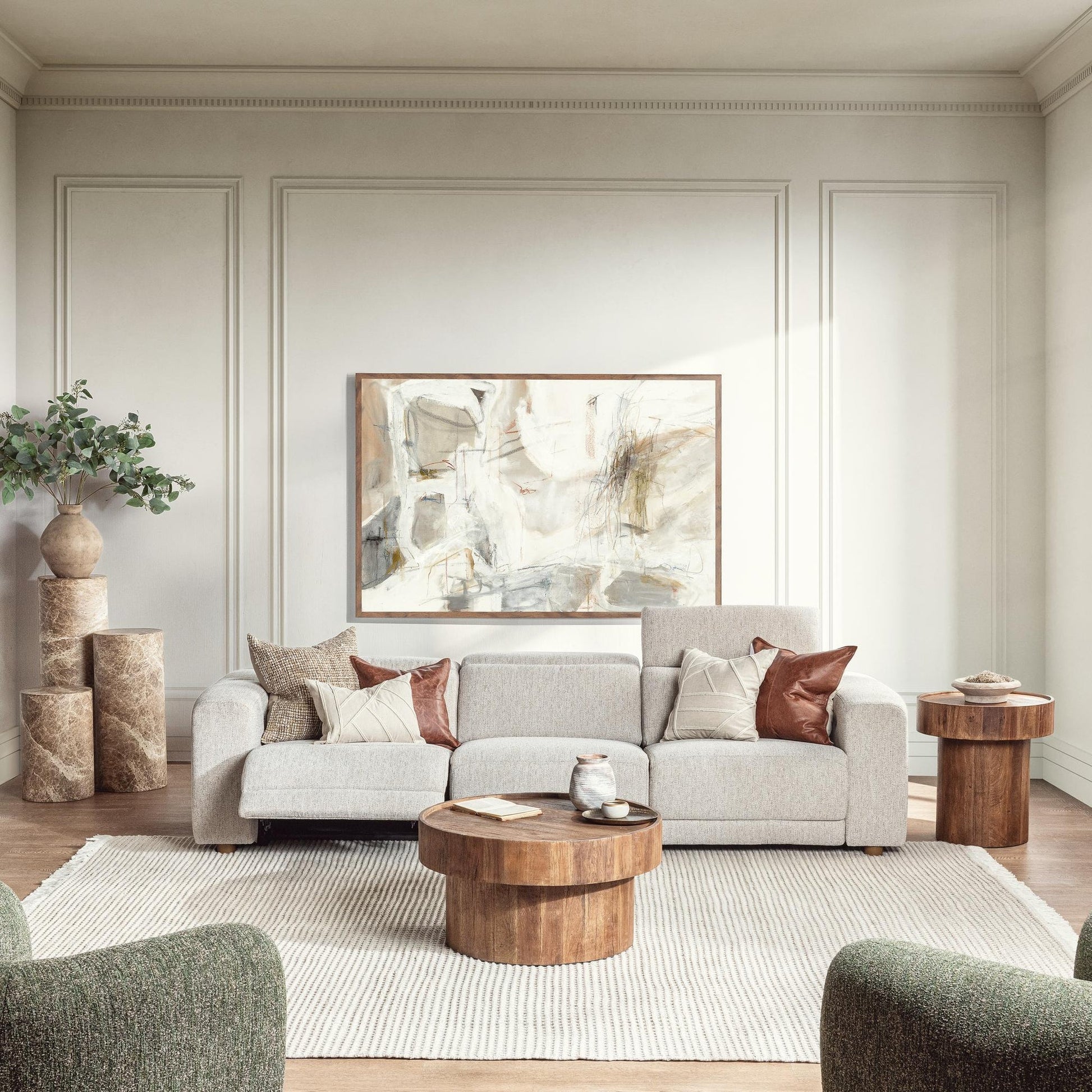 100% Polyester Sectional Knoxville 3pc Sectional Collection
