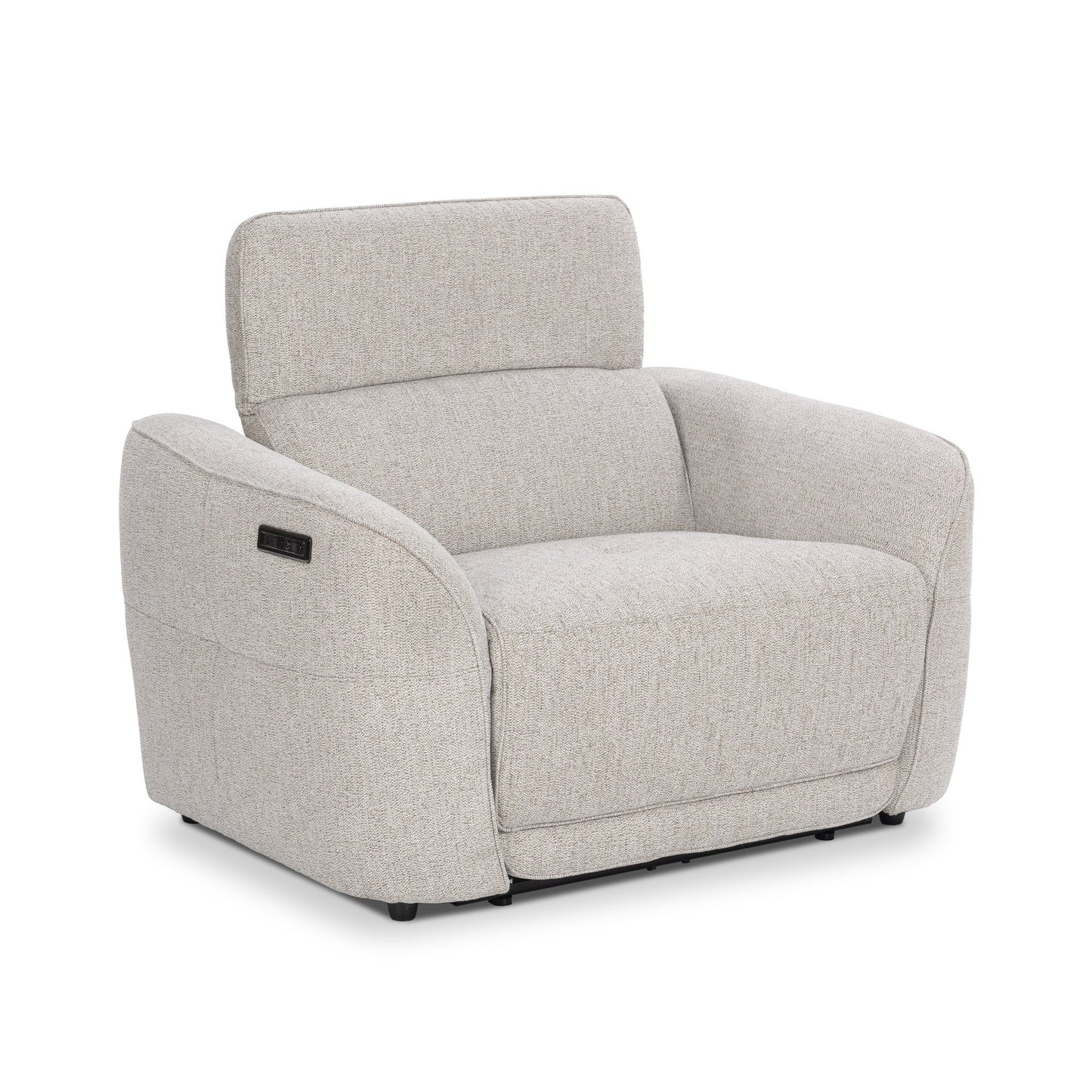 Gray 100% Polyester Accent Chair Ostend Power Recliner Collection
