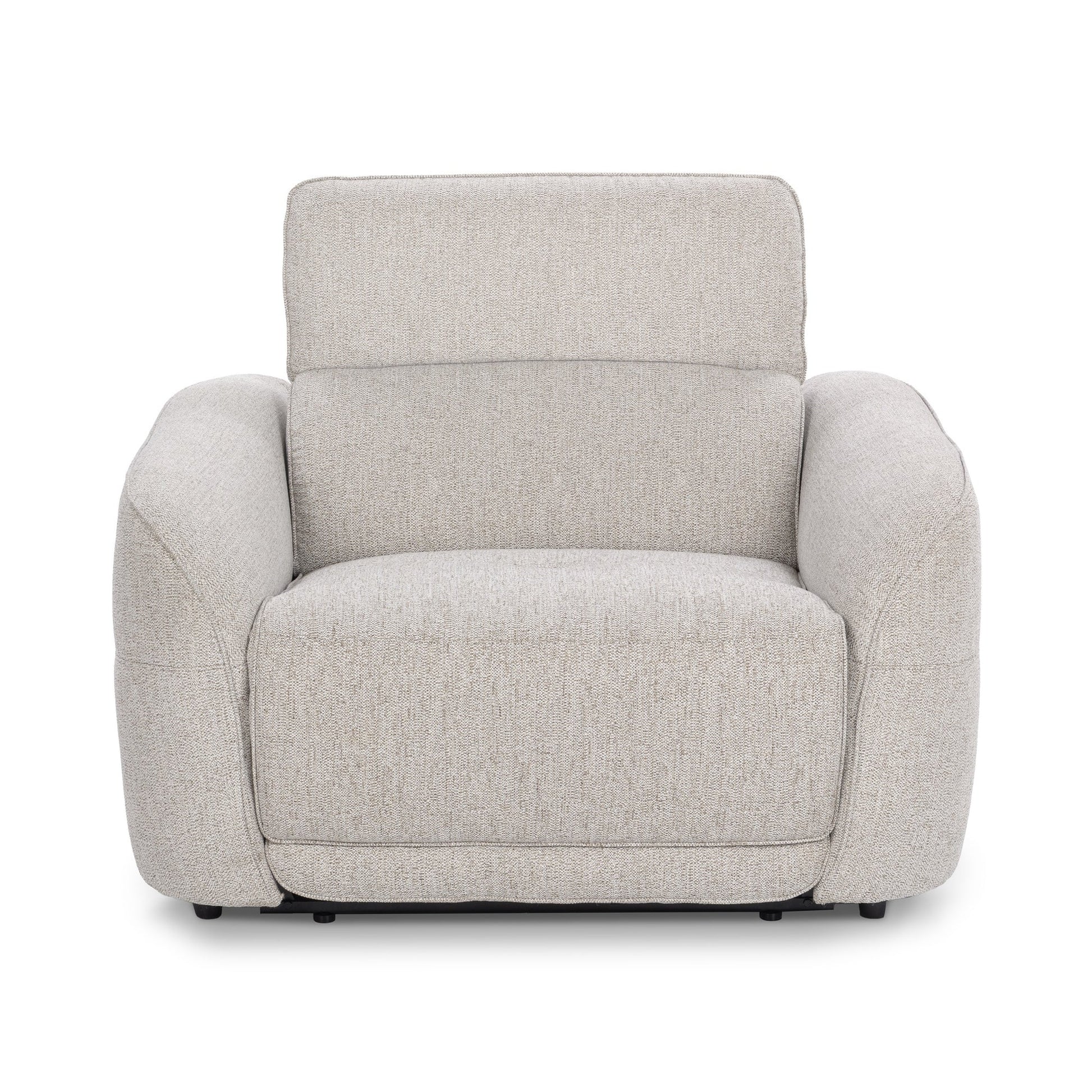 Gray 100% Polyester Accent Chair Ostend Power Recliner Collection