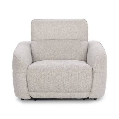 Gray 100% Polyester Accent Chair Ostend Power Recliner Collection