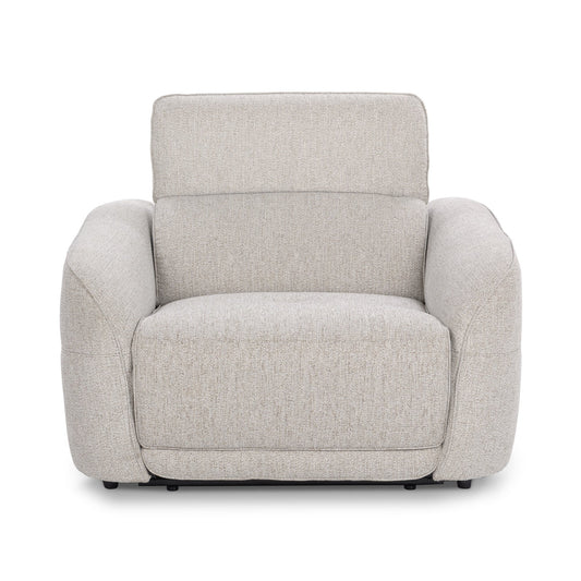Gray 100% Polyester Accent Chair Ostend Power Recliner Collection