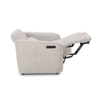 Gray 100% Polyester Accent Chair Ostend Power Recliner Collection