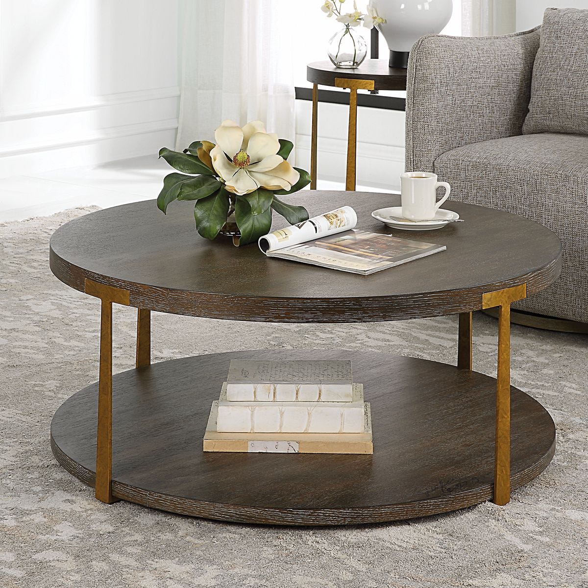 Caspian 4 Coffee Table, Walnut