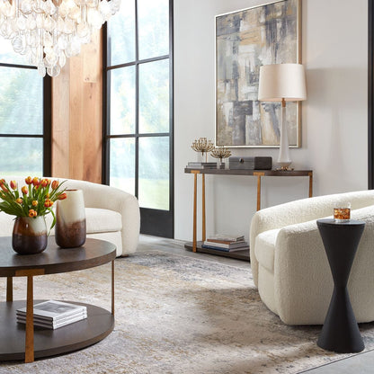 Caspian 4 Console Table, Walnut