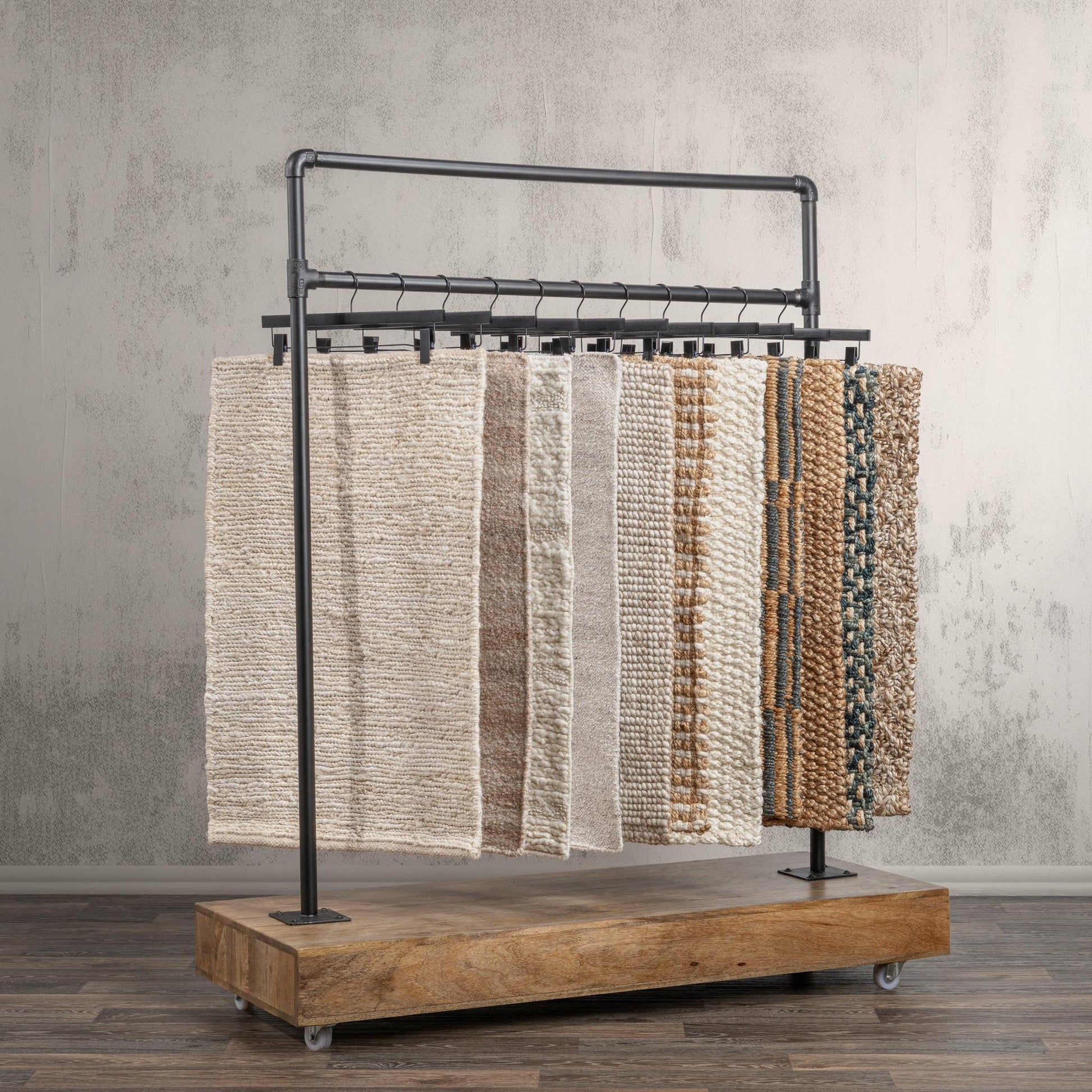Natural/Black Racks & Basket Davis Rack Collection