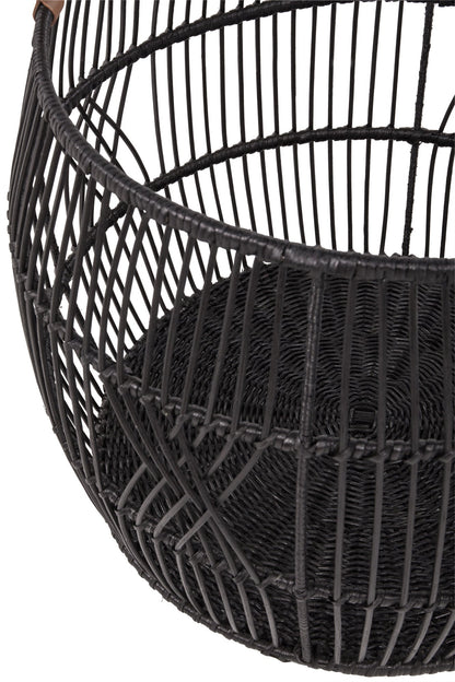Black Racks & Basket Rattan Iron Basket Collection