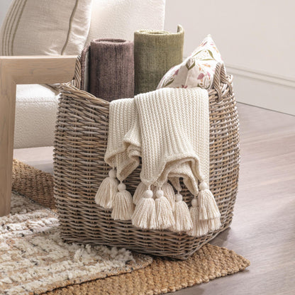 Gray Kubu Racks & Basket Kubu Rattan Tall Basket Collection