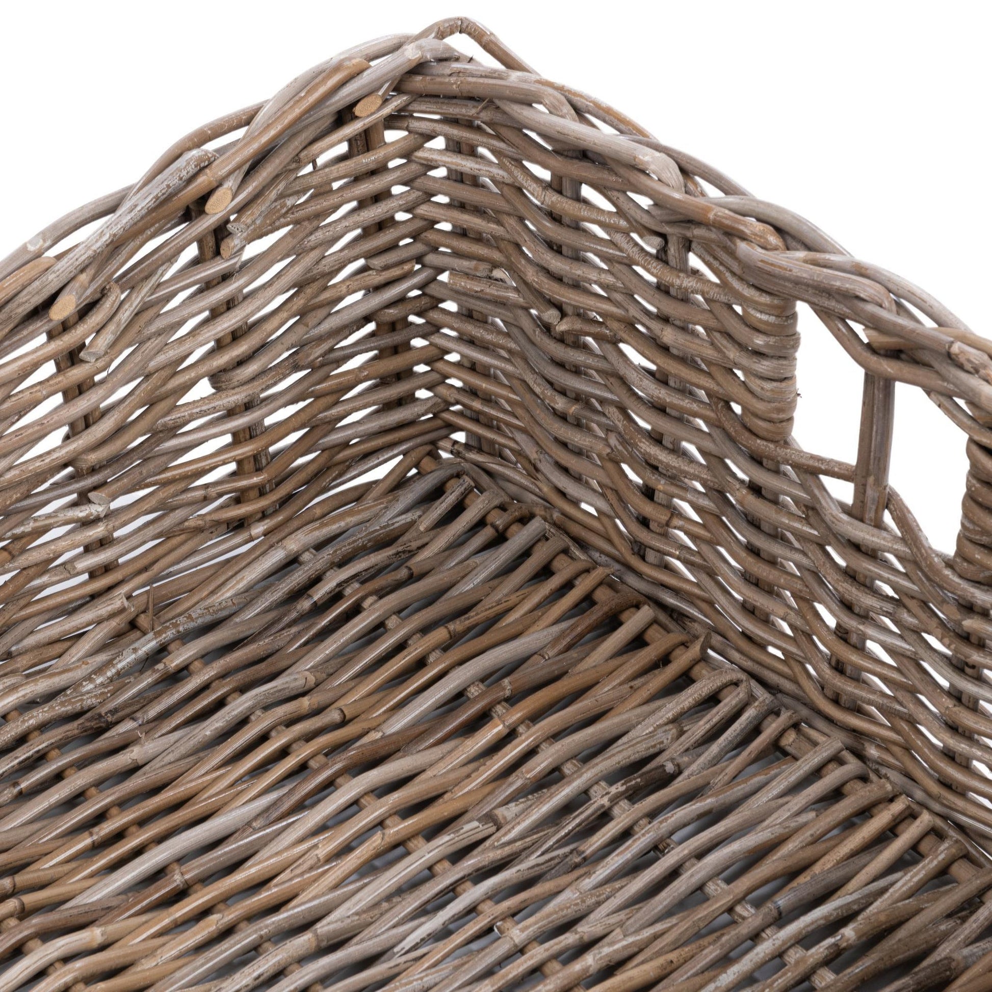 Gray Kubu Racks & Basket Kubu Rattan Short Basket Collection