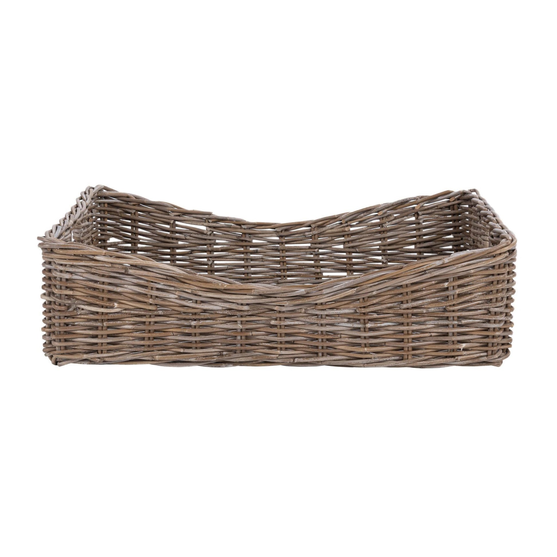 Gray Kubu Racks & Basket Kubu Rattan Short Basket Collection