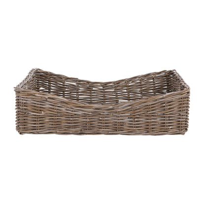 Gray Kubu Racks & Basket Kubu Rattan Short Basket Collection