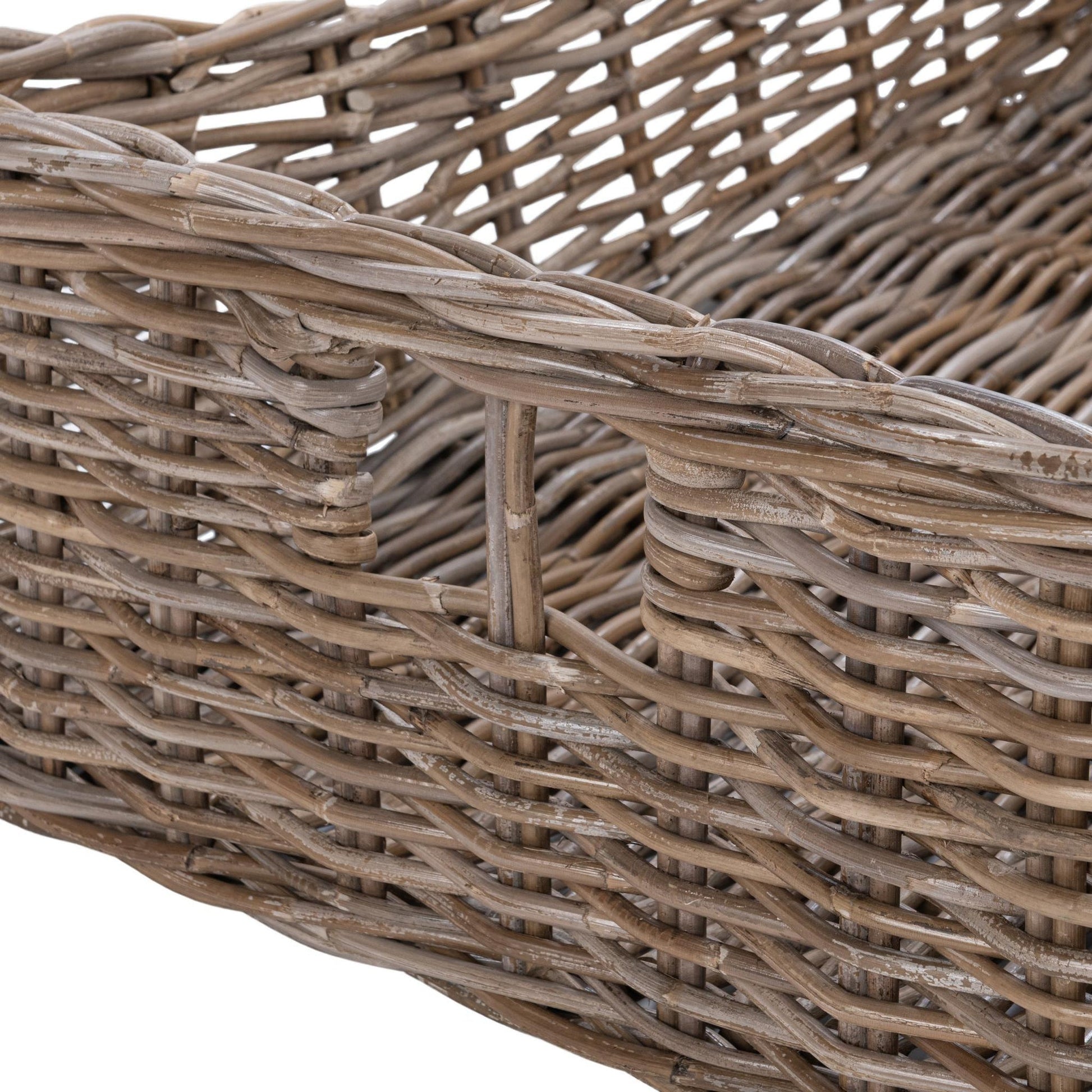 Gray Kubu Racks & Basket Kubu Rattan Short Basket Collection