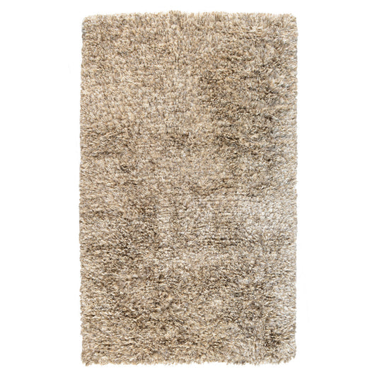 Sand 60% Polyester Wool & Wool Blend The Ritz Shag Rug Collection