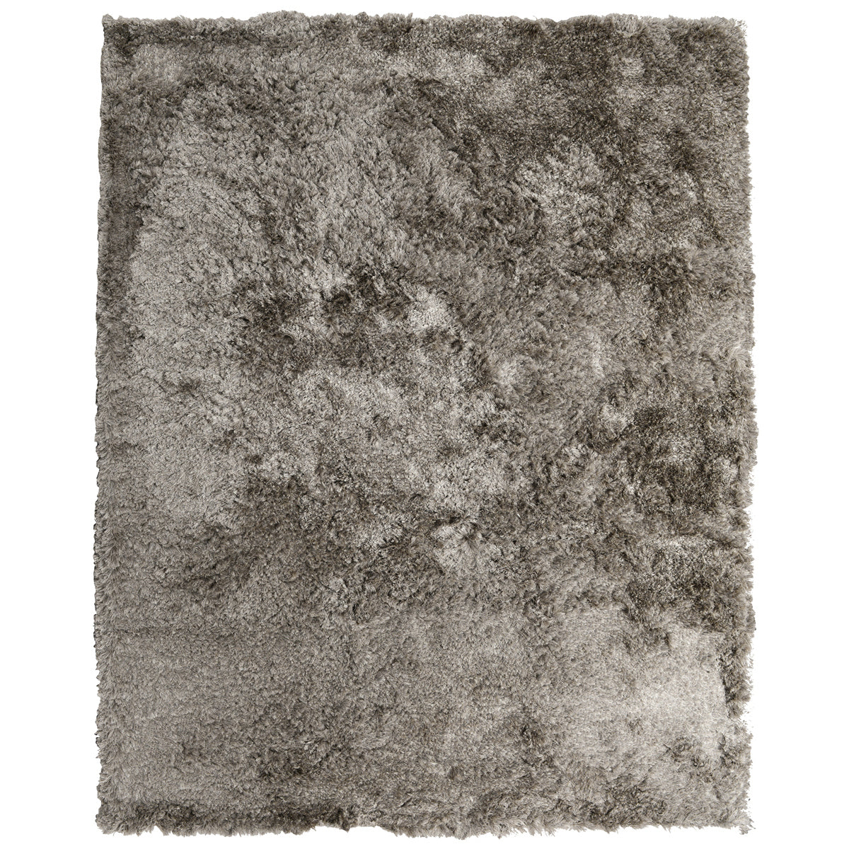 Taupe 80% Polyester Wool & Wool Blend Carter Shag Rug Collection