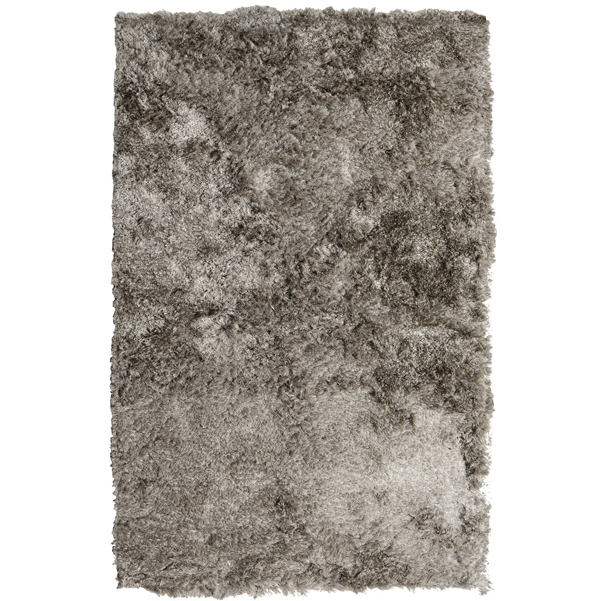 Taupe 80% Polyester Wool & Wool Blend Carter Shag Rug Collection