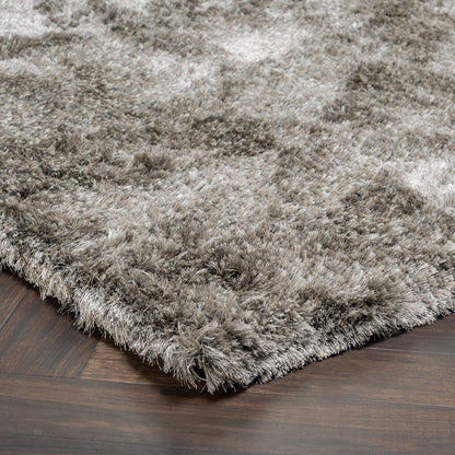 Taupe 80% Polyester Wool & Wool Blend Carter Shag Rug Collection