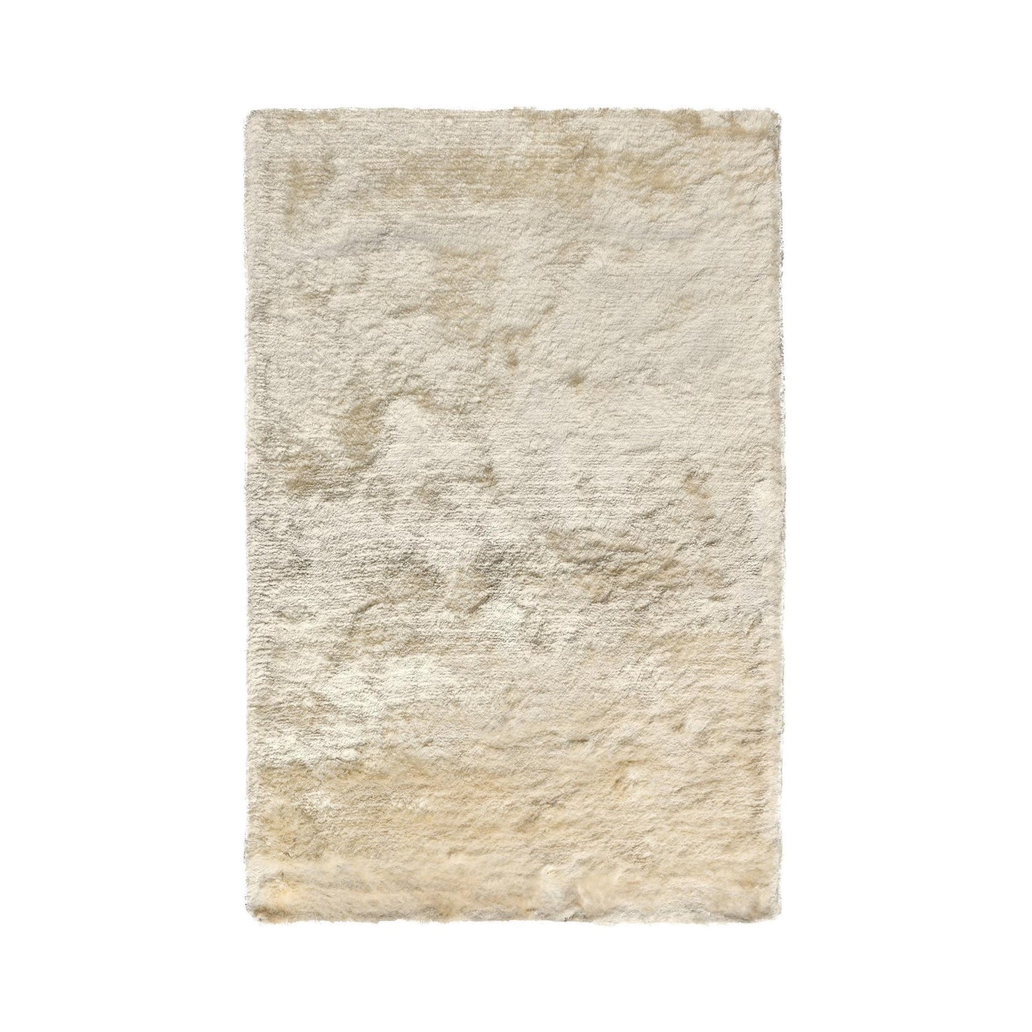 Ivory 80% Polyester Wool & Wool Blend Carter Shag Rug Collection
