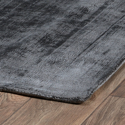 Charcoal 85% VISCOSE Viscose Berlin Distressed Rug Collection