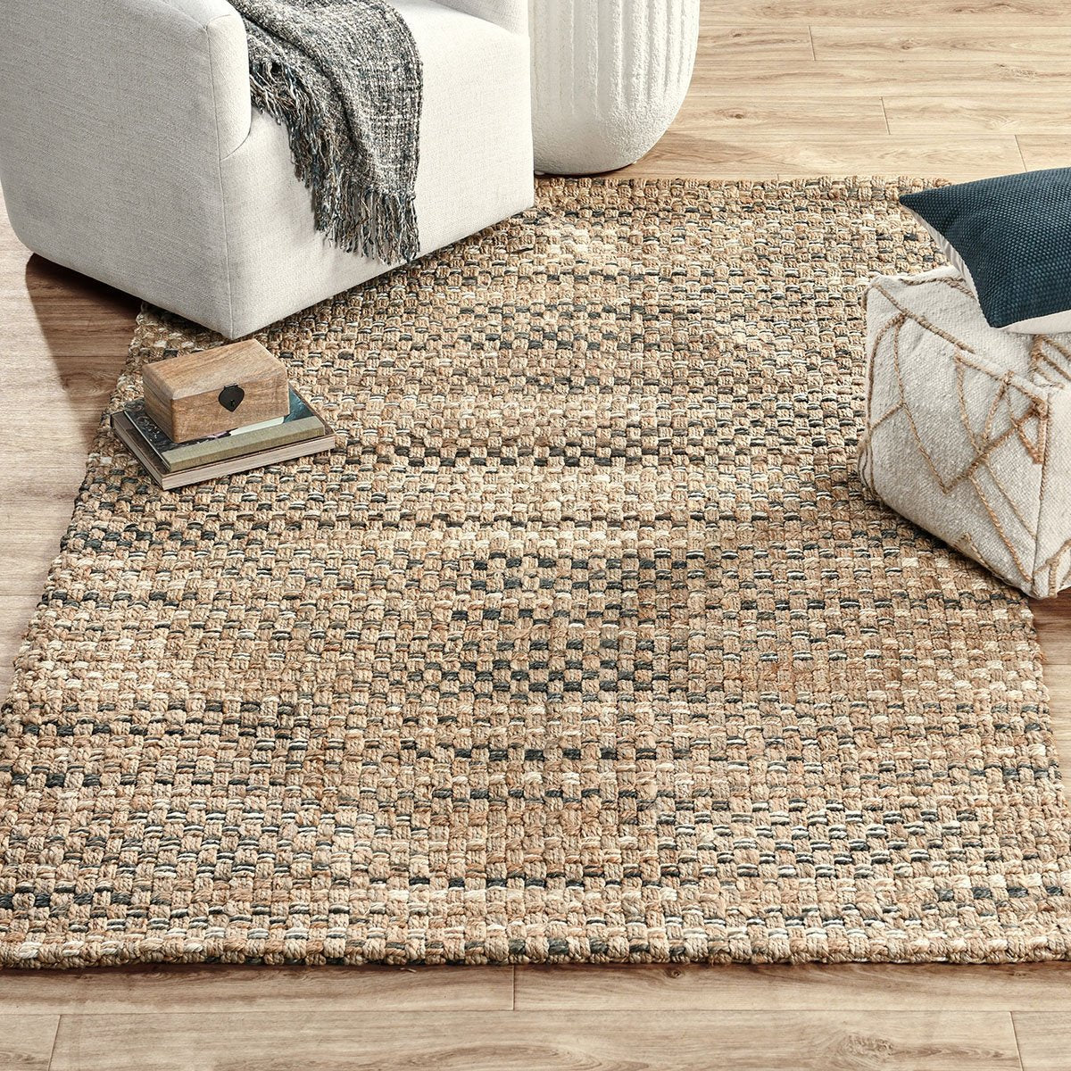 Natural/Ivory/Gray Jute & Seagras Panama Rug Collection