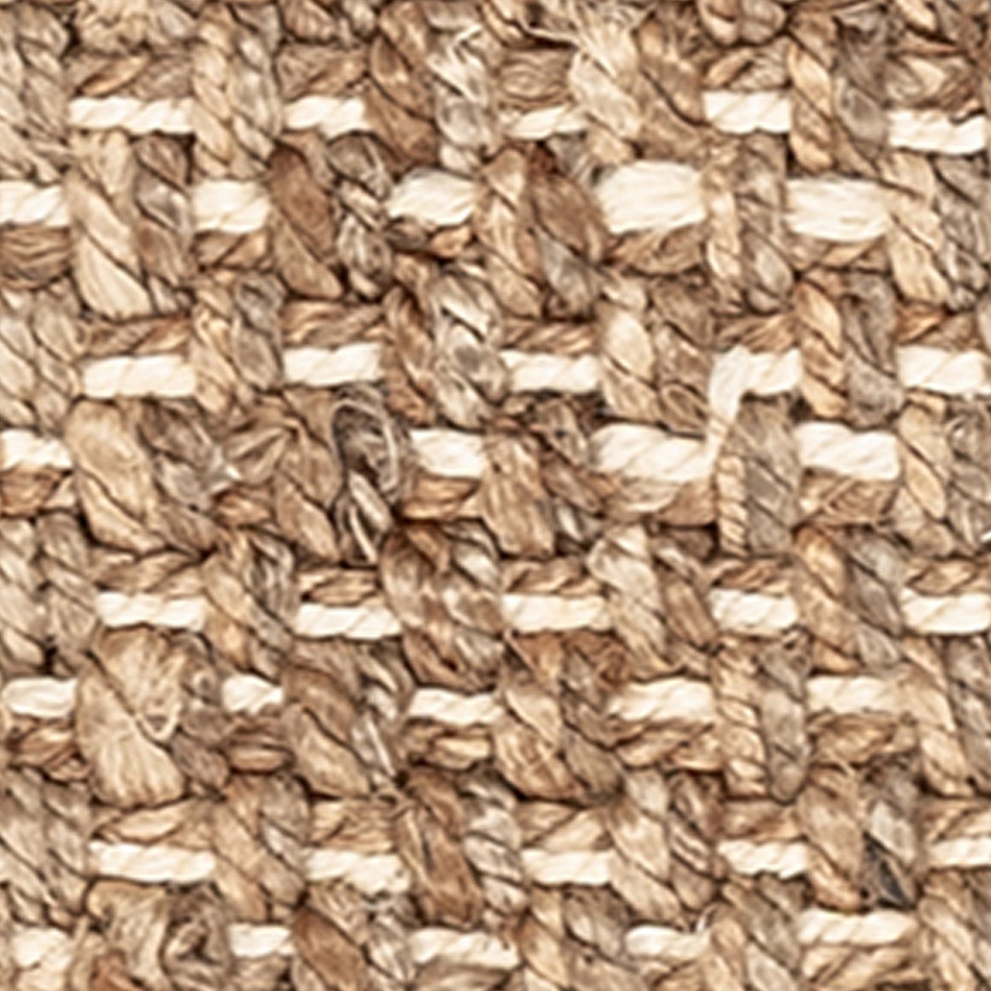 Stripe Natural/Ivory Jute & Seagras Panama Stripe Rug Collection