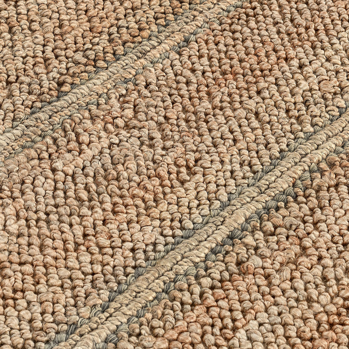 Gray 70% Jute Wool & Wool Blend Madrid Rug Collection