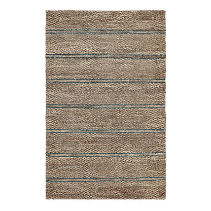 Navy 70% Jute Wool & Wool Blend Madrid Rug Collection