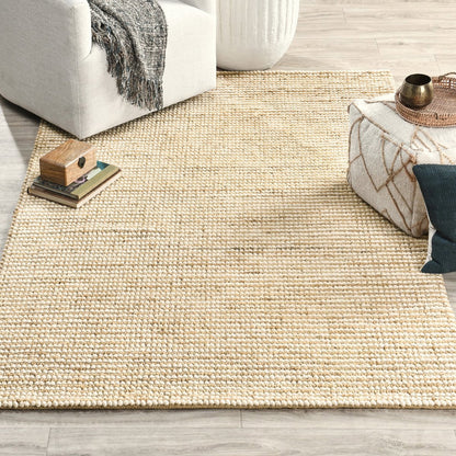 Ivory 50% Wool Wool & Wool Blend Valencia Rug Collection