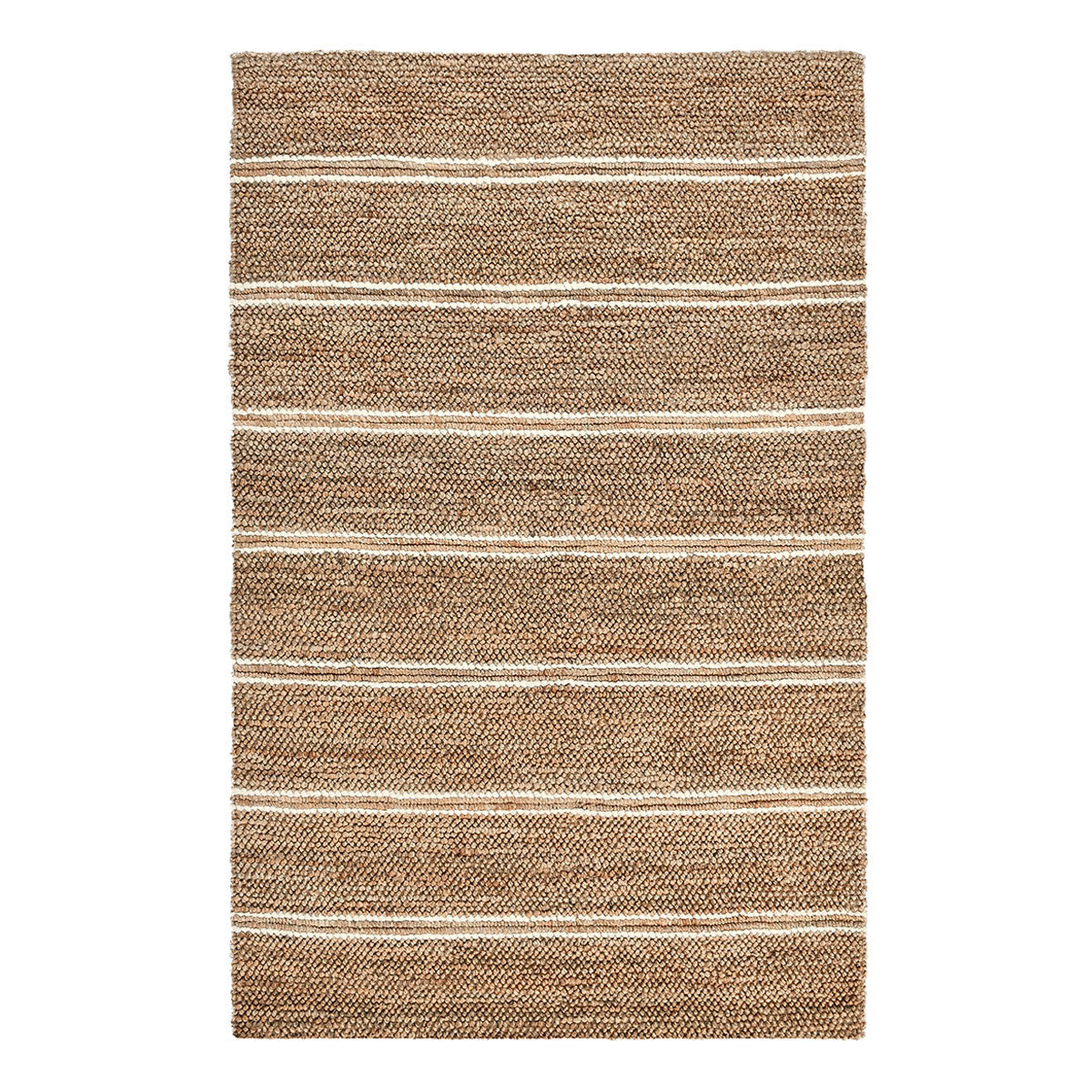 Ivory 70% Jute Wool & Wool Blend Madrid Rug Collection