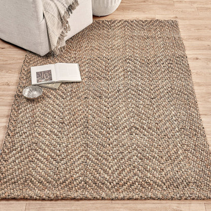 Natural Jute & Seagras Herringbone Rug Collection