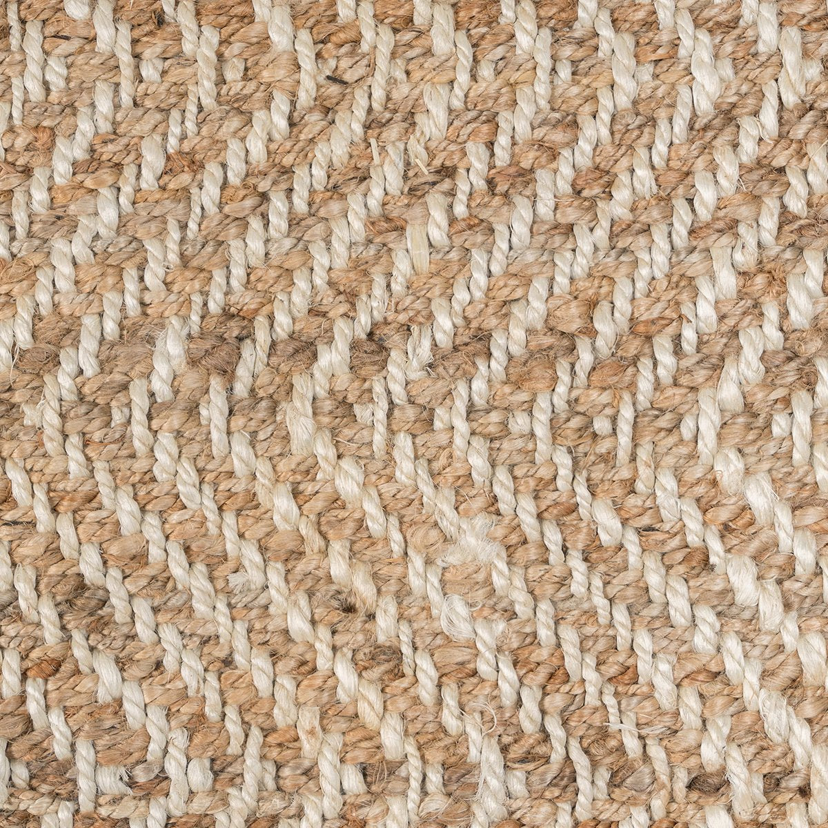Natural/Ivory Jute & Seagras Herringbone Rug Collection